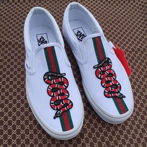 custom gucci slip on vans